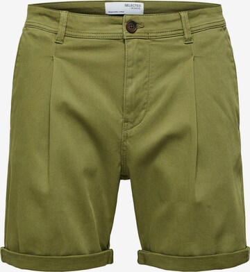SELECTED HOMME Regular Chino Pants 'Gabriel' in Green: front