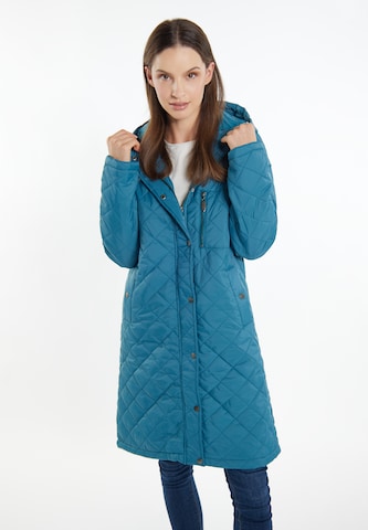 Usha Between-seasons coat in Blue: front