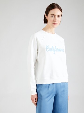 Sweat-shirt 'California' Rich & Royal en blanc : devant