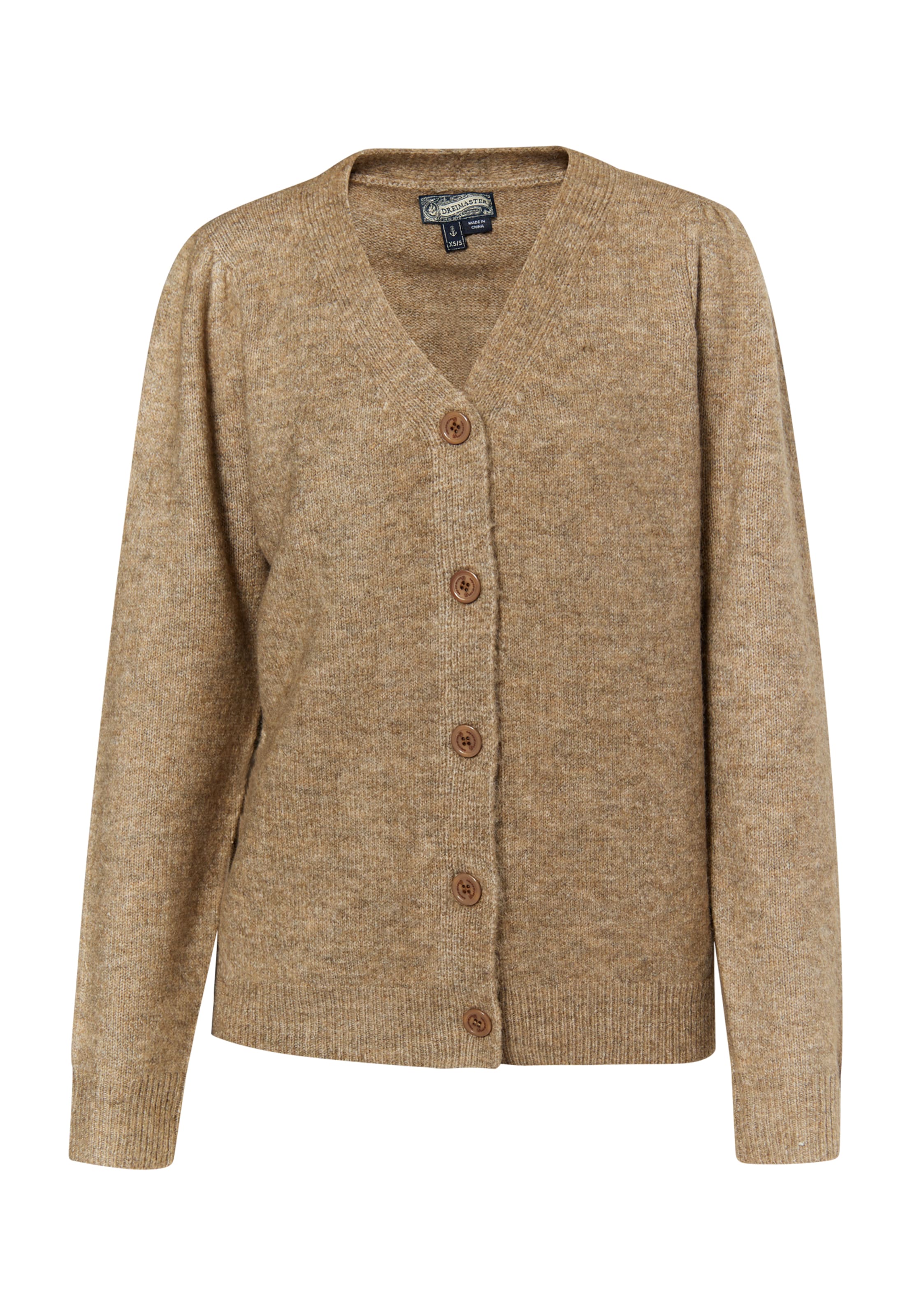 Cardigan 'Altiplano' DreiMaster Vintage en marron : devant