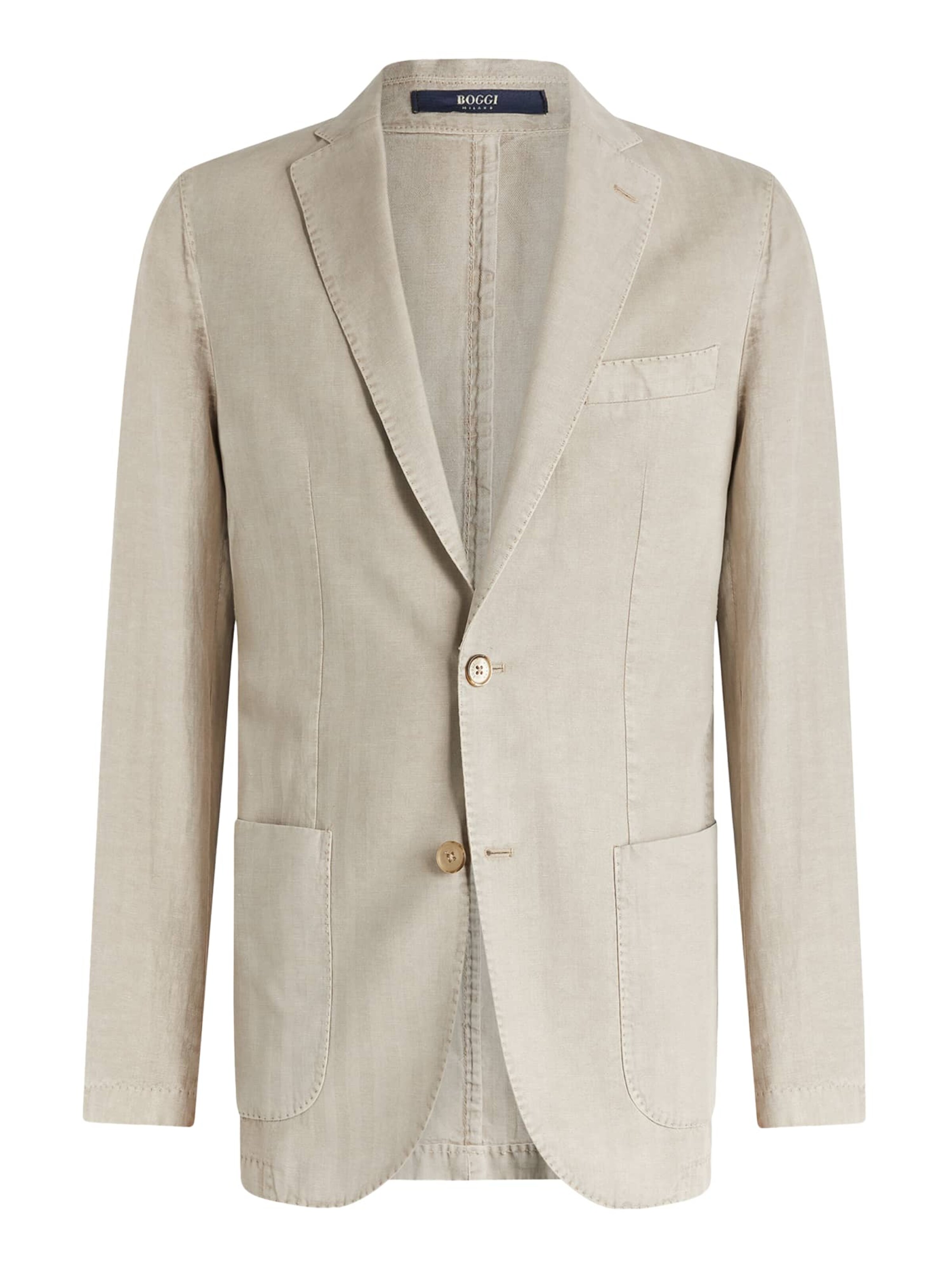 Boggi Milano Regular Fit Sakko in Beige: Vorderseite
