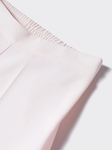 MANGO Regular Pleated Pants 'IGUANA' in Pink