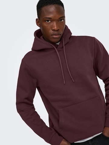 Only & Sons Sweatshirt 'ONSConnor' in Rood