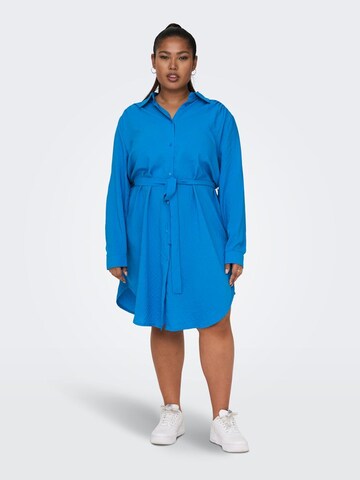 ONLY Carmakoma Shirt Dress in Blue