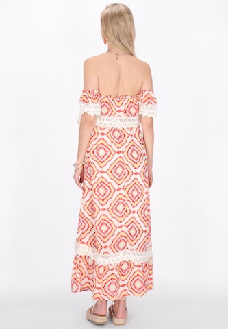 IZIA - Vestido 'Festival' en naranja