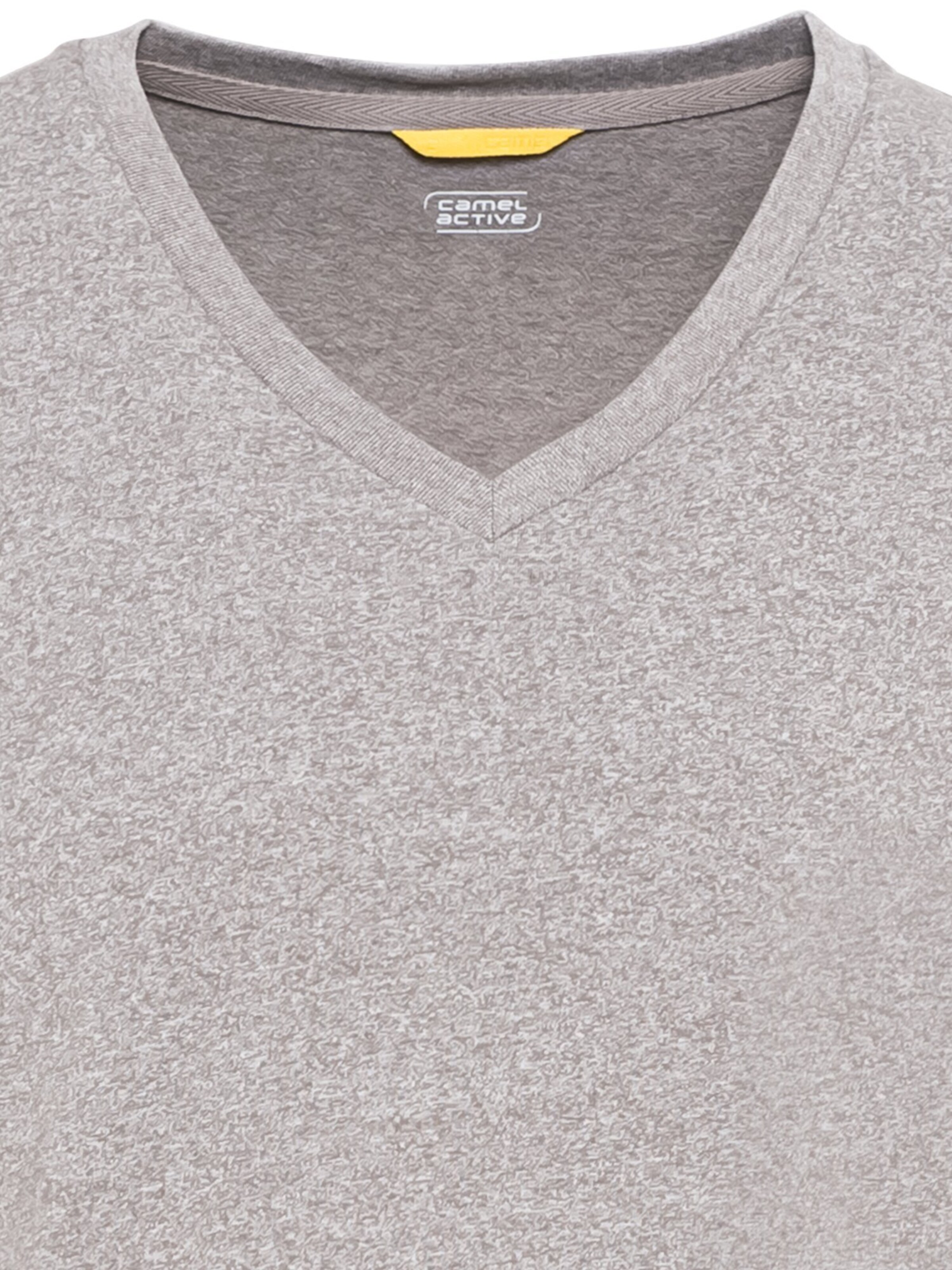 CAMEL ACTIVE Kurzarm T-Shirt aus biologischer Baumwolle in Grau