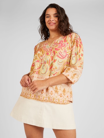 Z-One Blouse 'Bo44nna' in Beige: voorkant