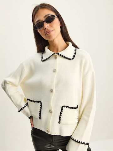 Bianco Lucci Knit cardigan in Beige