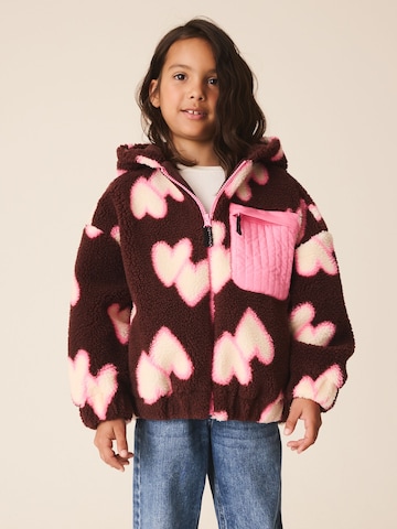 Next Fleece jas in Bruin: voorkant