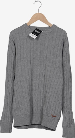 KnowledgeCotton Apparel Pullover M in Grau: Vorderseite