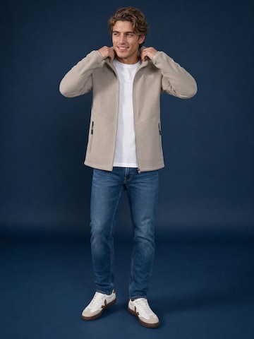 TENSON Gebreid vest in Grijs