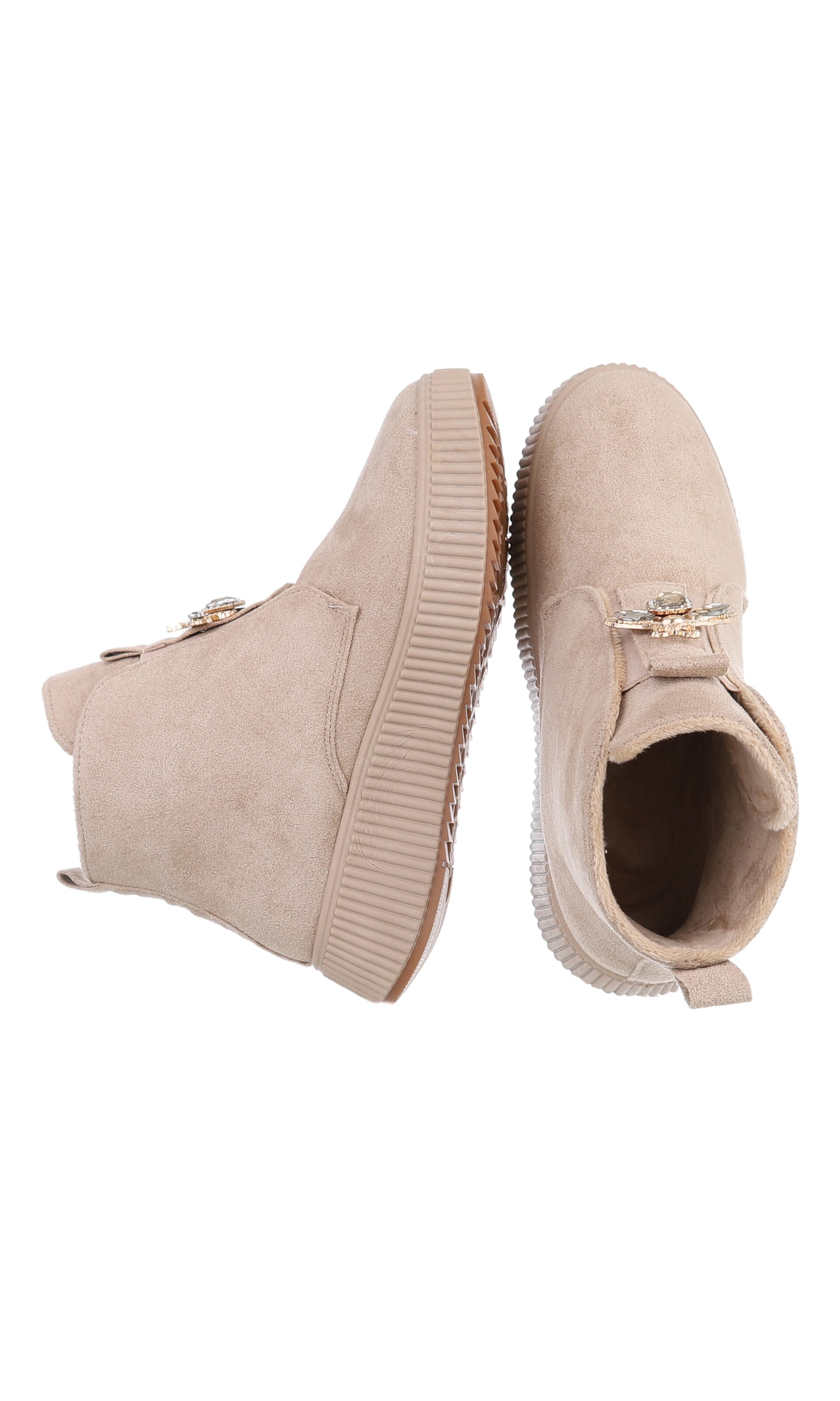 Ital-Design Stiefelette in Beige