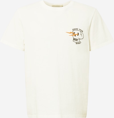 Nudie Jeans Co T-Krekls 'Roy', krāsa - oranžs / melns / dabīgi balts, Preces skats