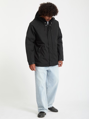 melns Volcom Funkcionāla jaka 'Stoke Stone II'