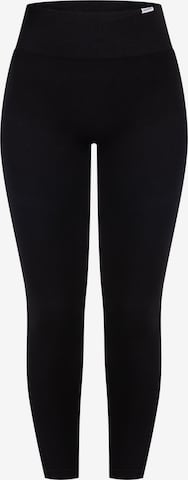 Smilodox Slimfit Leggings 'Yune' in Schwarz: Vorderseite