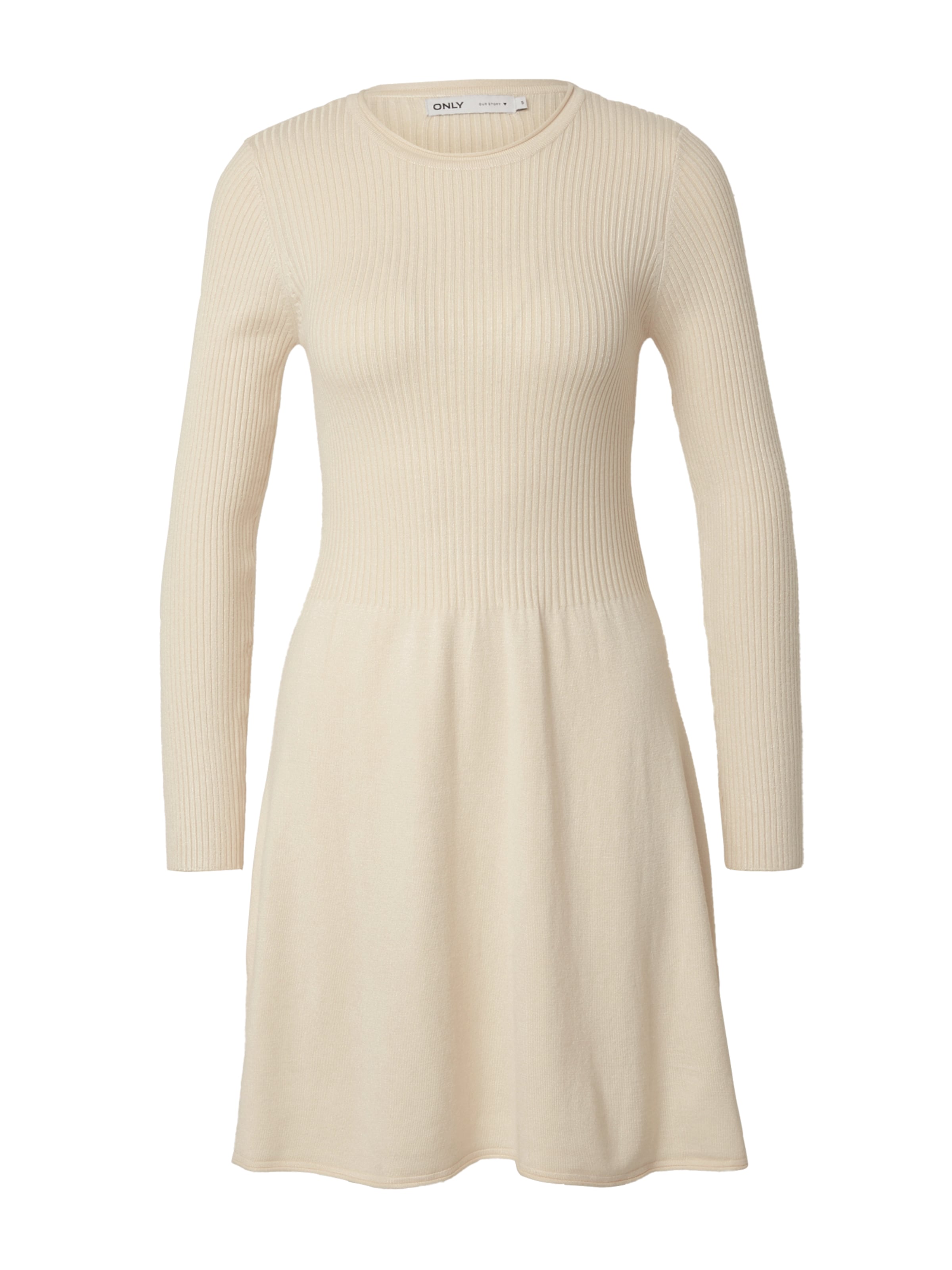 smėlio ONLY Megzta suknelė 'ALMA': priekis