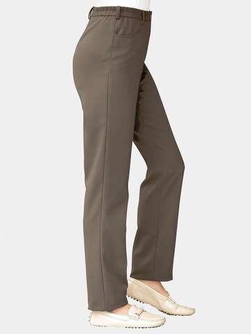 Goldner Regular Athletic Pants 'Carla' in Brown