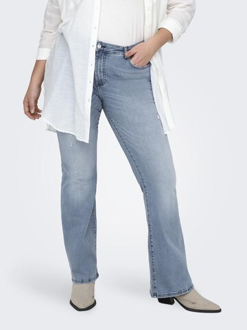 ONLY Carmakoma Flared Jeans 'CARWILLY' in Blue: front