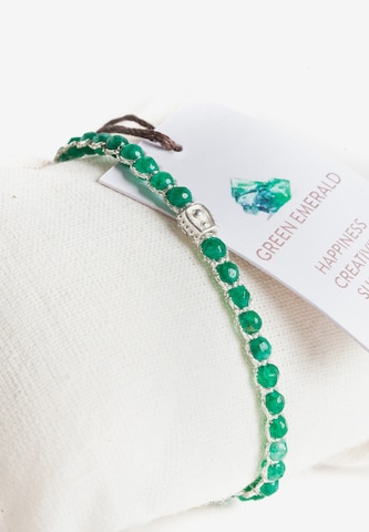 Samapura Jewelry Armband 'Smaragd' in Grün