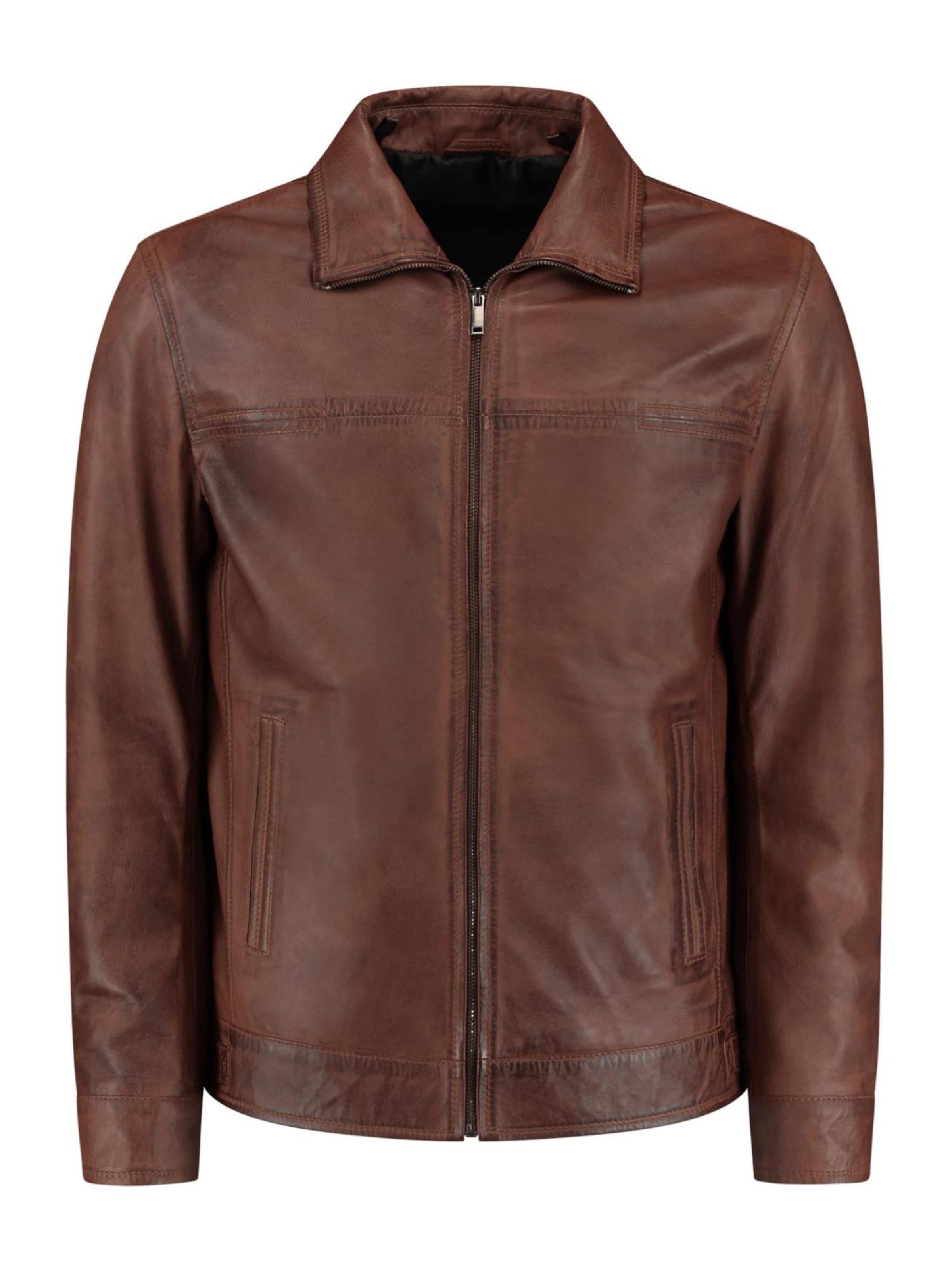 CYCAS D'OR Overgangsjakke 'Kent' i brun: forside