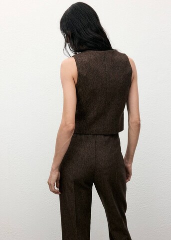 MANGO Vest 'Piper' in Brown