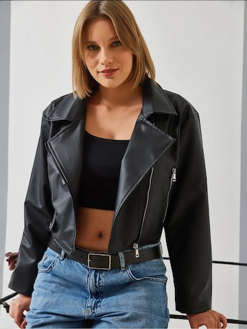 Veste mi-saison Bianco Lucci en noir