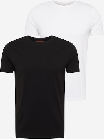 T-Shirt 'Round' HUGO en noir : devant