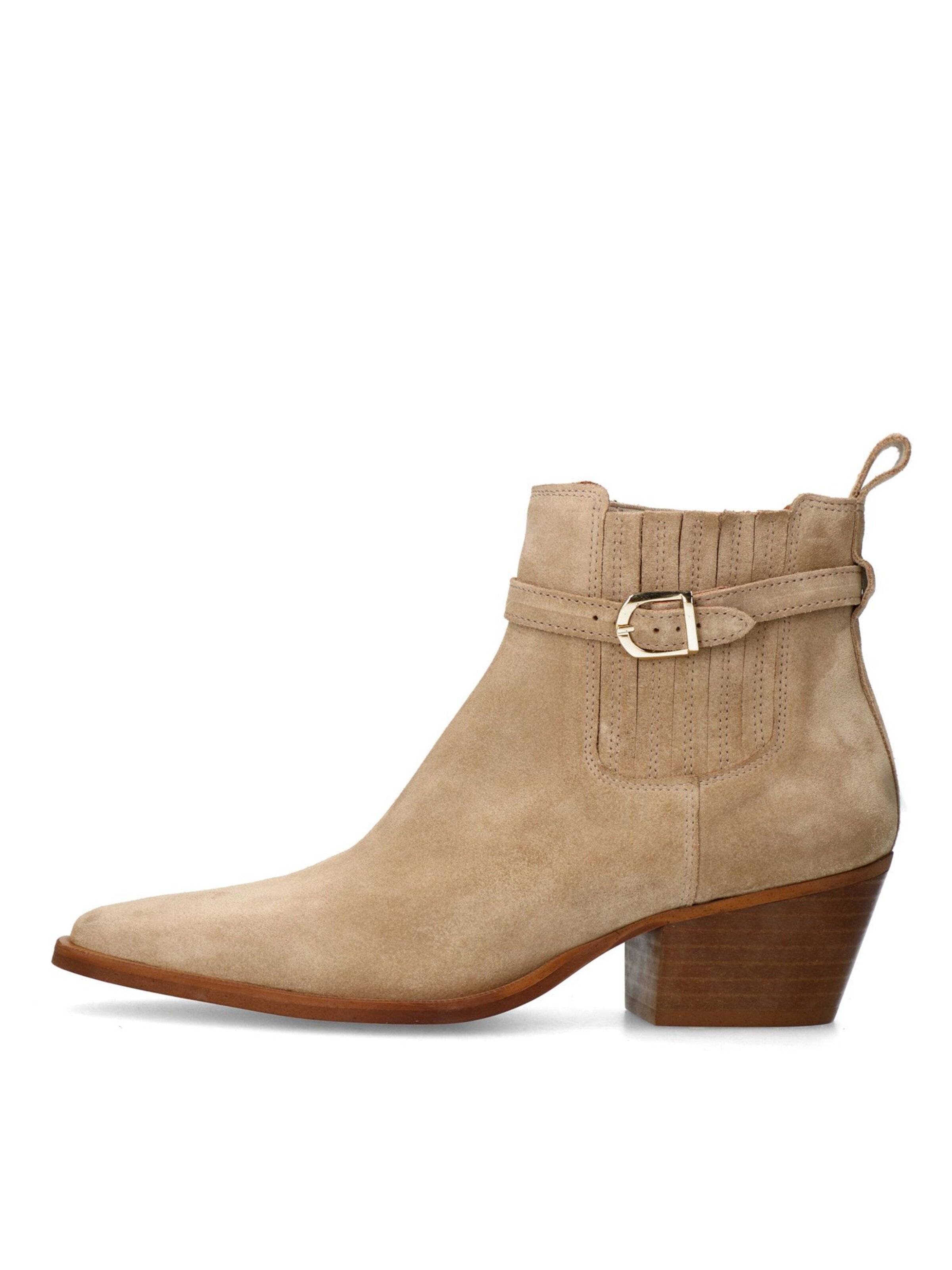 MANFIELD Enkellaarsjes in Beige
