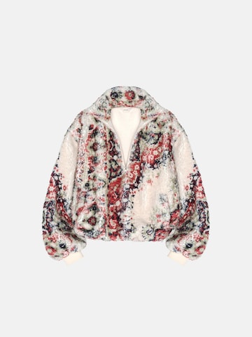 ENRAGE Fleece jacket 'SHERPA' in White: front