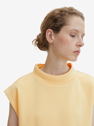 TOM TAILOR Sweatshirt in Yellow