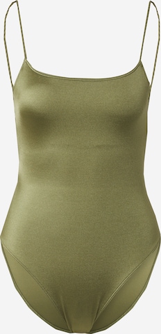 Sutien de tricou Costum de baie întreg 'BRILHO' de la ROXY pe verde: față