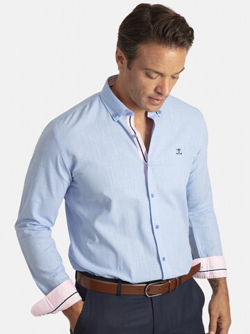 Sir Raymond Tailor Regular fit Button Up Shirt 'Patty' in Blue