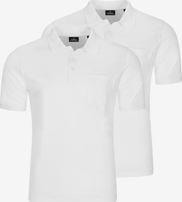 Ragman Shirt 'Basic' in White: front