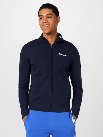 Champion Authentic Athletic Apparel Sweatjacke in Blau: predná strana