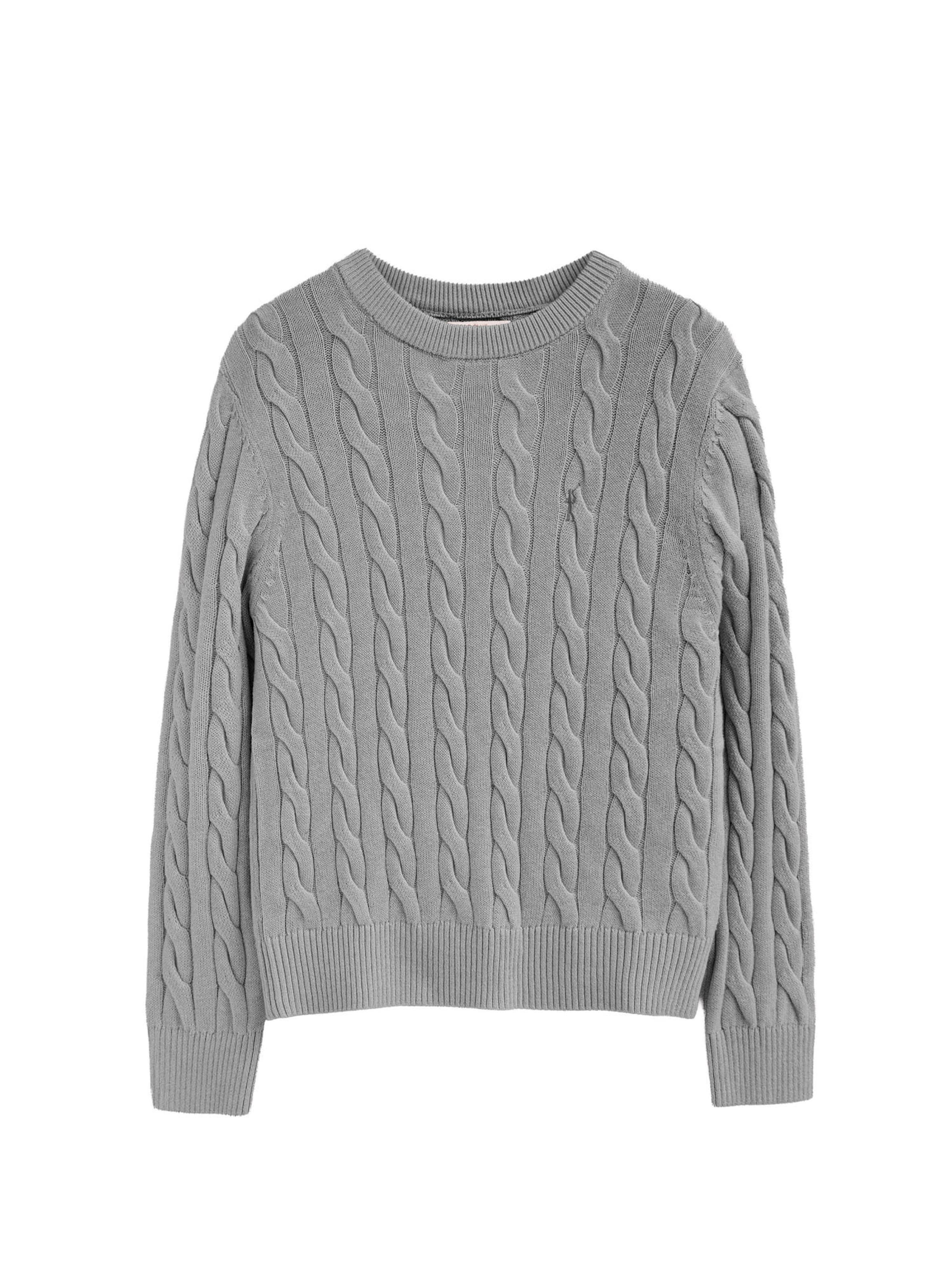 Polo Club Pullover ' RIGBY ' in Grau: Vorderseite