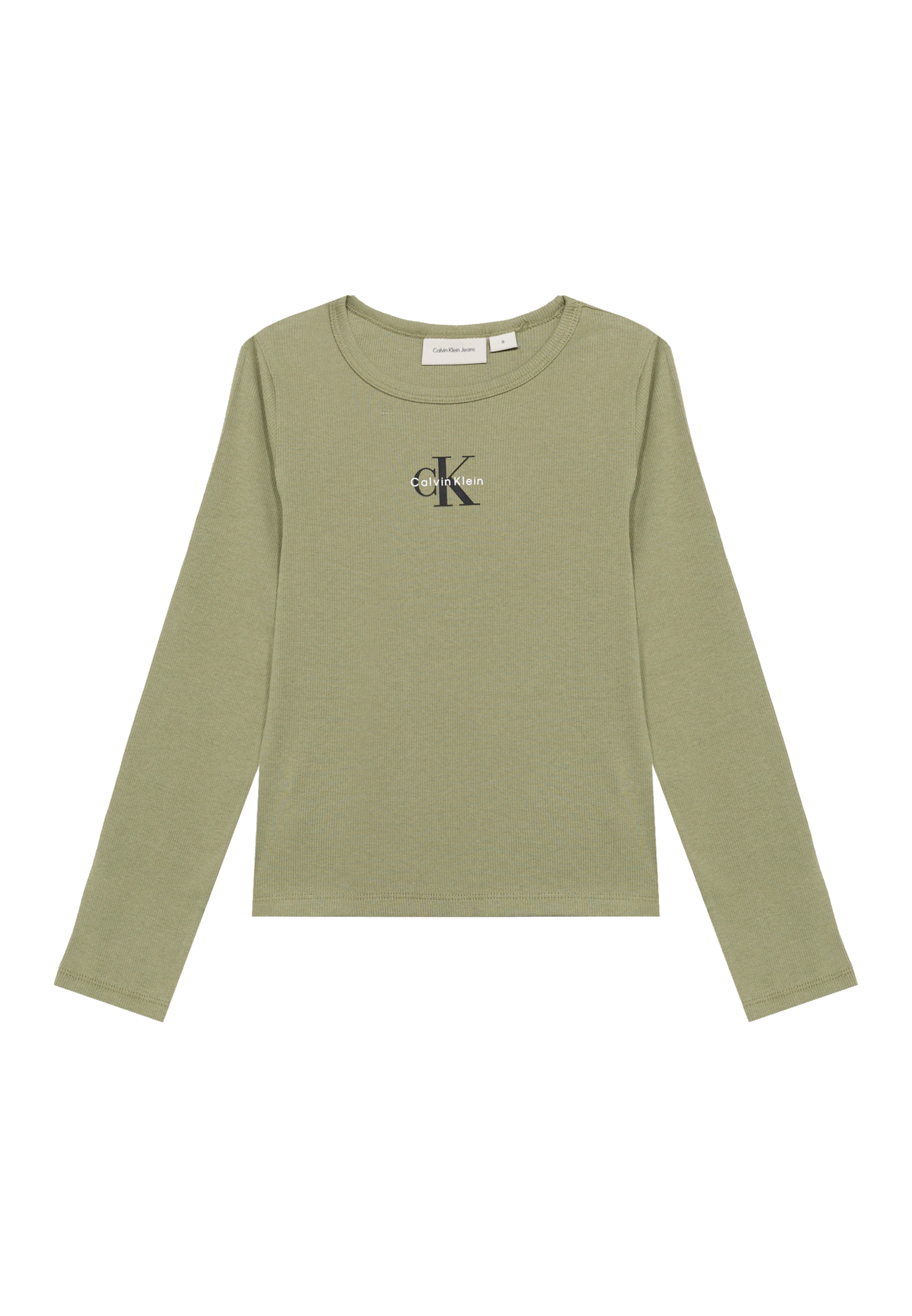 Calvin Klein Jeans - Camiseta en verde: frente