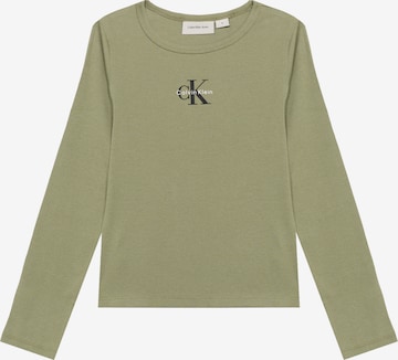 Calvin Klein Jeans - Camiseta en verde: frente