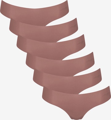 SLOGGI - Tanga ' ZERO Microfibre 2.0 Hipstring ' em castanho: frente