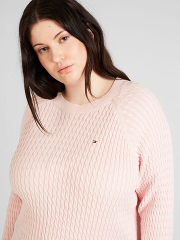 Pull-over Tommy Hilfiger Curve en rose