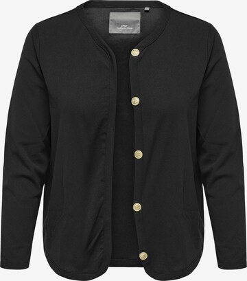 ONLY Carmakoma Knit Cardigan in Black: front