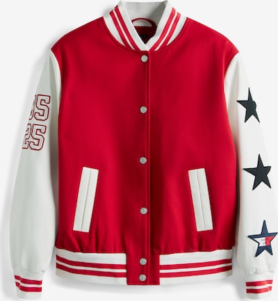 Tommy Jeans Välikausitakki värissä marine / punainen / valkoinen, Tuotenäkymä