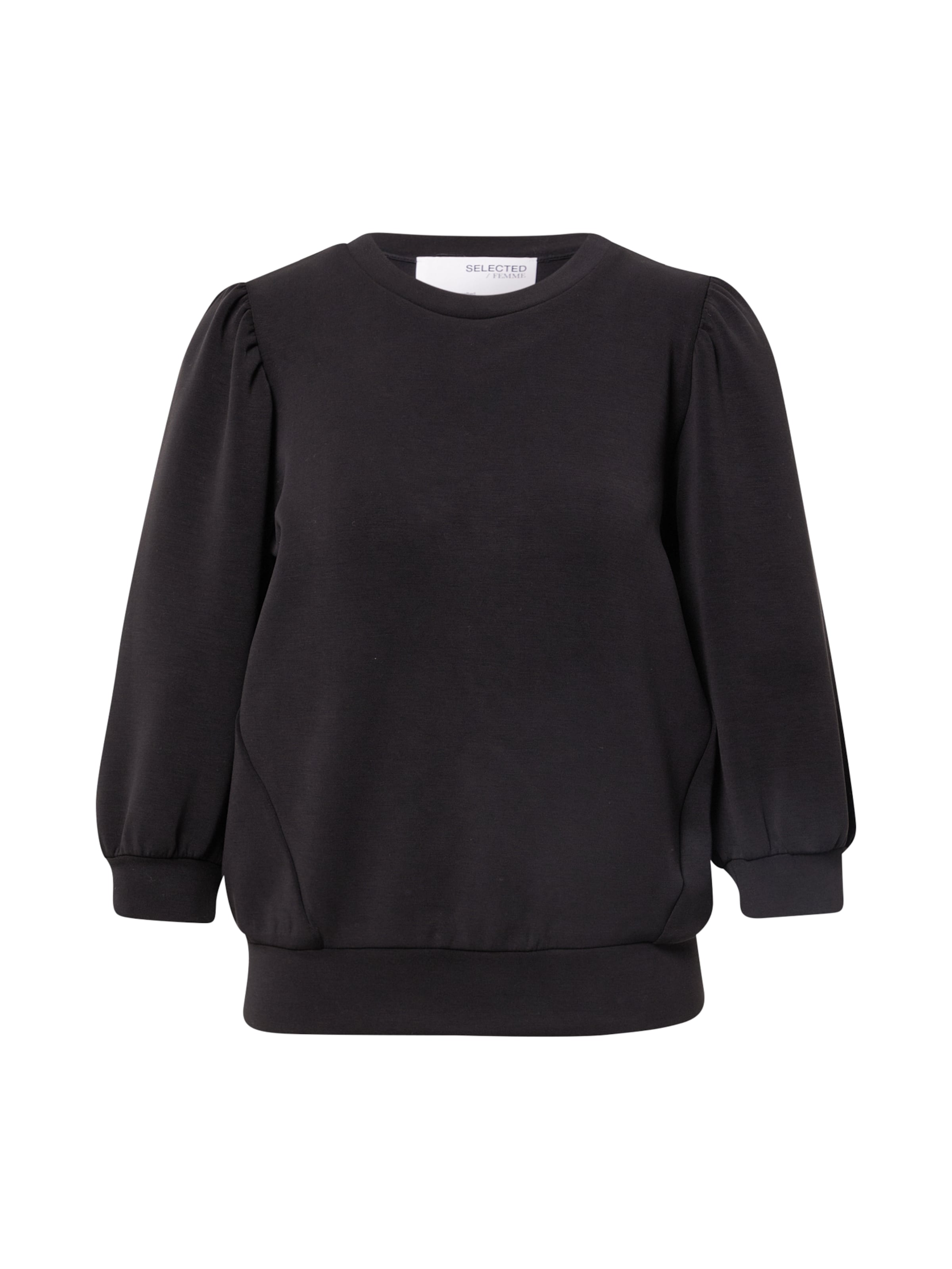 SELECTED Sweatshirt 'TENNY' in Black: front