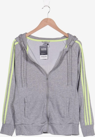 ADIDAS PERFORMANCE Sweatshirt & Zip-Up Hoodie in XL in Grey: front
