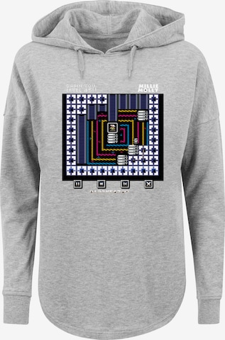 F4NT4STIC Sweatshirt 'Retro Gaming Level 45' in Grey: front