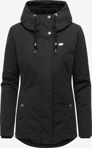 Ragwear Функционално яке 'Alvena' в черно: отпред