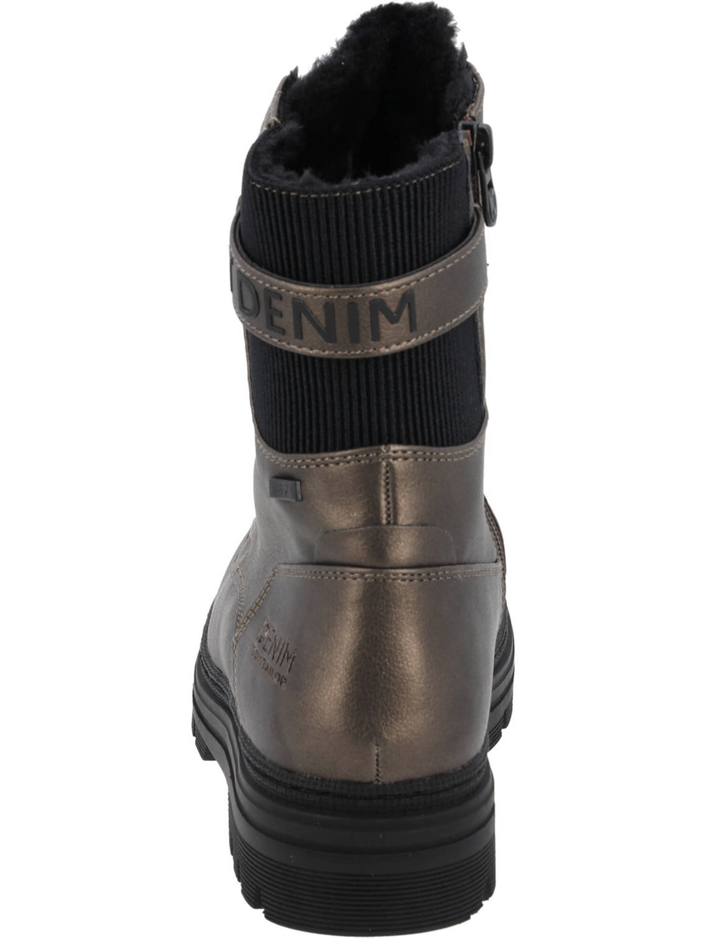 TOM TAILOR Schnürstiefelette in Grau