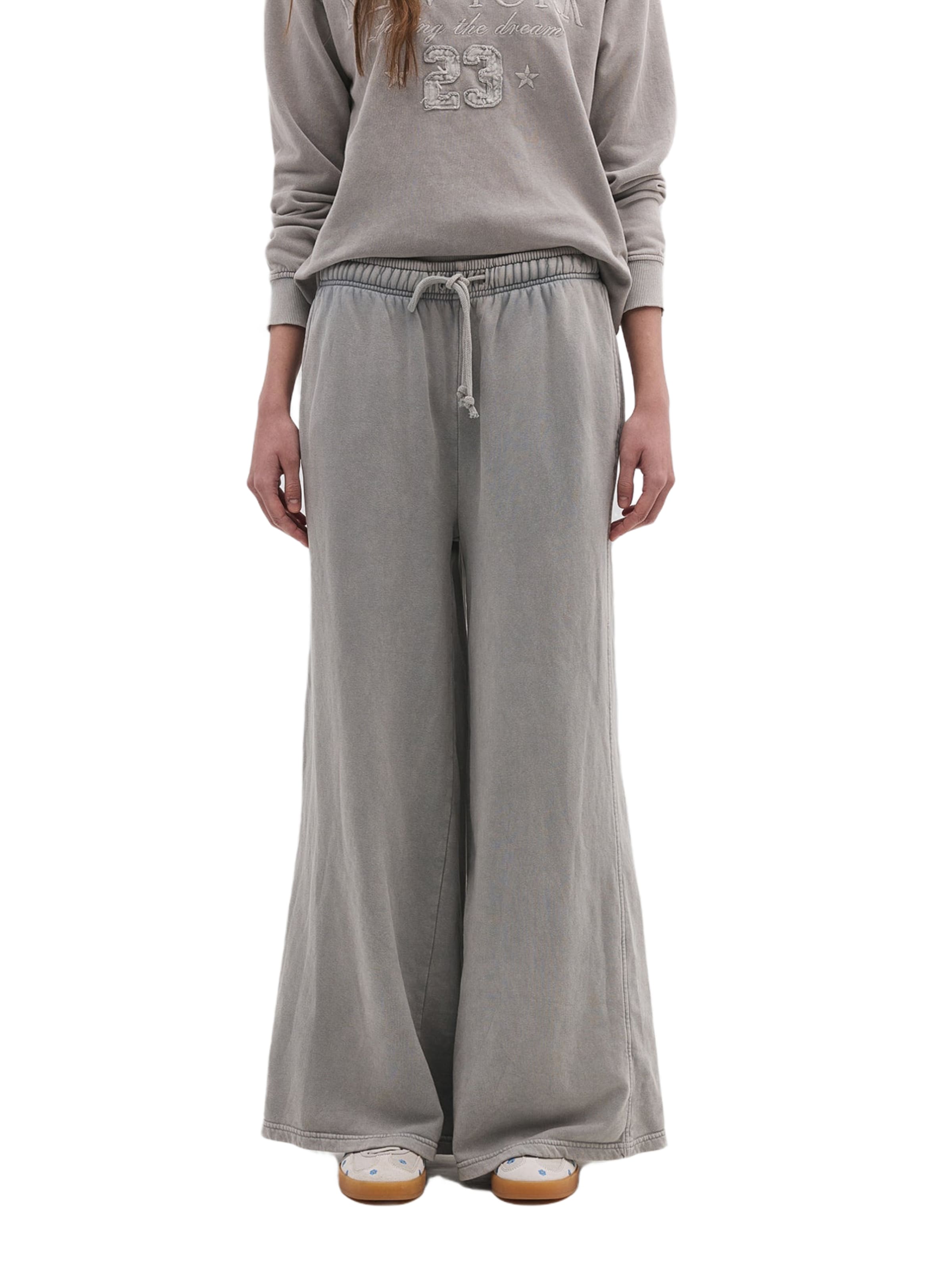 No Matter What Trousers in Grey: front