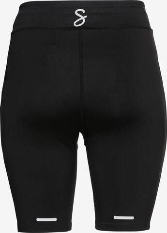 SHEEGO Skinny Workout Pants in Black