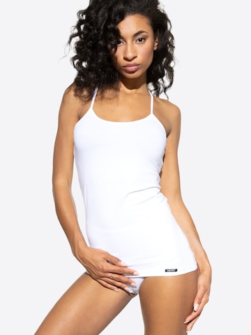 Yenita - Camisola interior em branco: frente