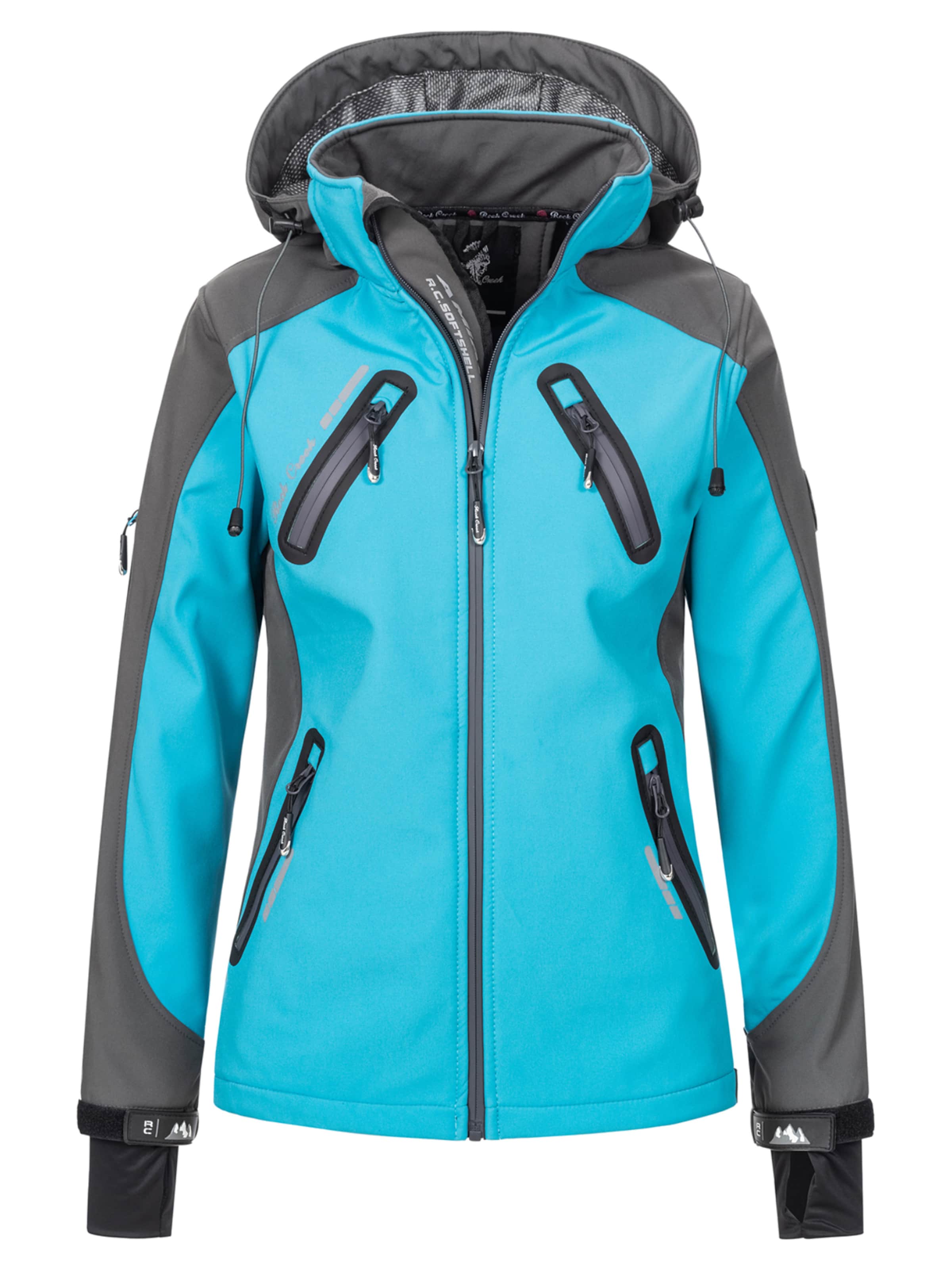 Rock Creek Outdoorjacke in Blau: Vorderseite